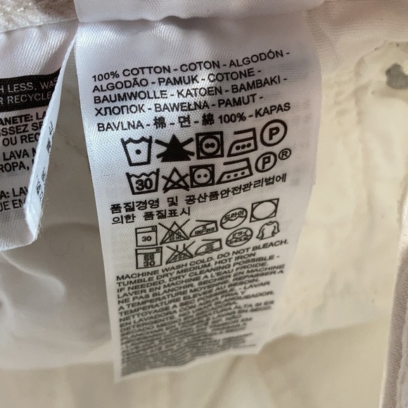 Levi’s white distressed 501 Jeans Size 29 x 32 - Picture 14 of 15